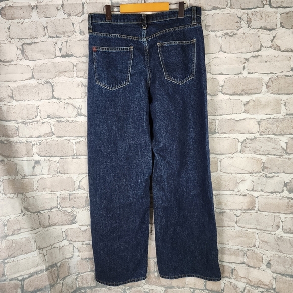 Urban Outfitters BDG Wide Leg Jeans High Waist Dark Wash Size 29 Skater - Picture 7 of 14